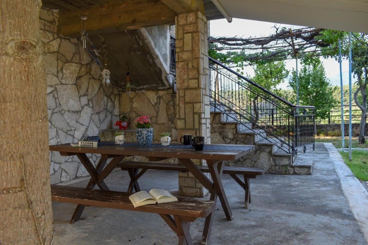 Coastal Stone Residence With Spectacular Scenery Kitriaí Buitenkant foto